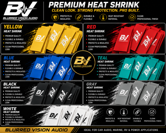 Blurred Vision Audio BV-HS Heat Shrink Sold in Packs of 10