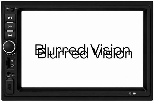 Blurred Vision BV-7018B Double Din in-Dash Head Unit Bluetooth Mirrorlink USB Auxiliary