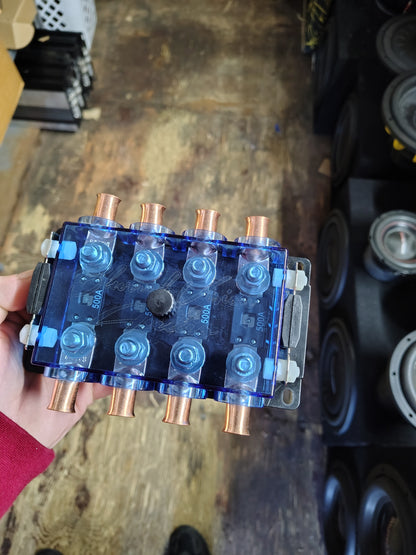 Blurred Vision Audio BV-4Mega Fuse Holder, Fuses & Lugs (Loaded)