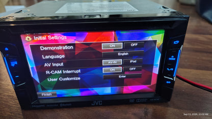 JVC KW-V21BT 6.8" Touchscreen 2-Din Bluetooth  Receiver,FM,USB Tested ✅