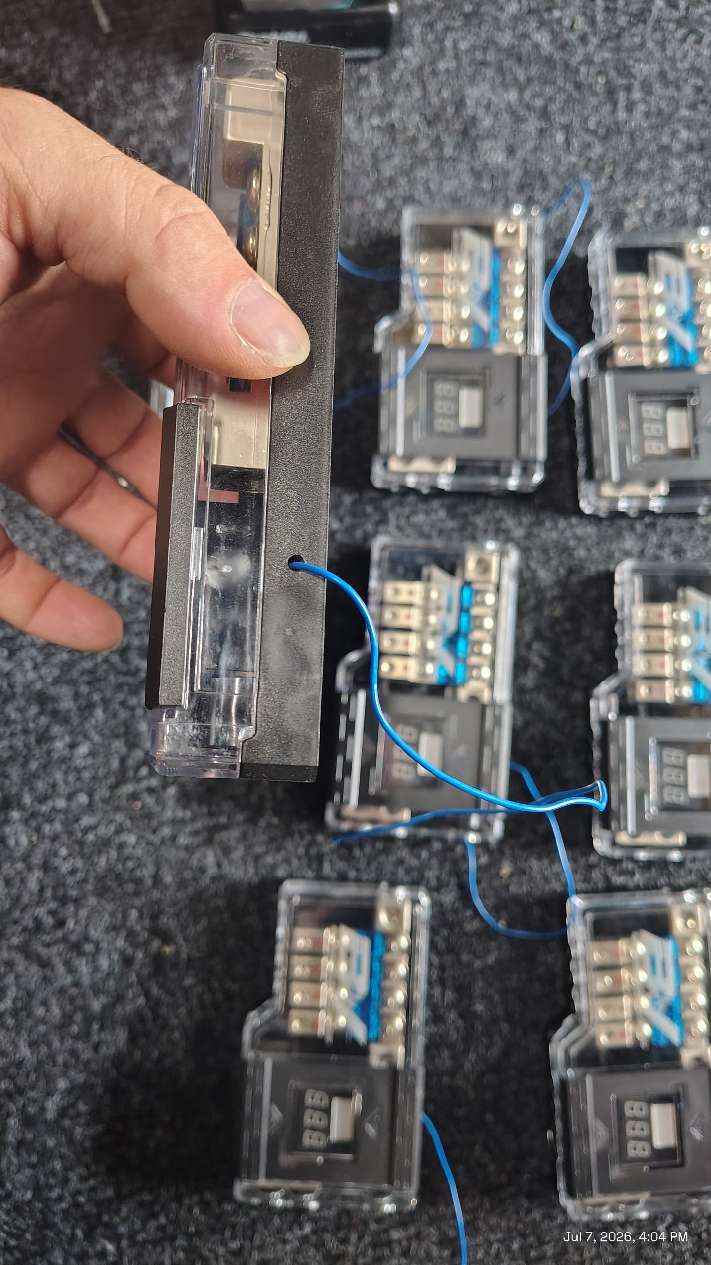 Blurred Vision Audio BVPROVM Fused Power Distribution Block with Digital Led Volt Meter