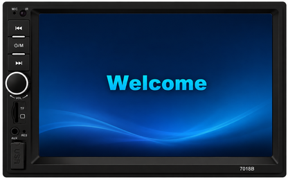 Blurred Vision BV-7018B Double Din in-Dash Head Unit Bluetooth Mirrorlink USB Auxiliary