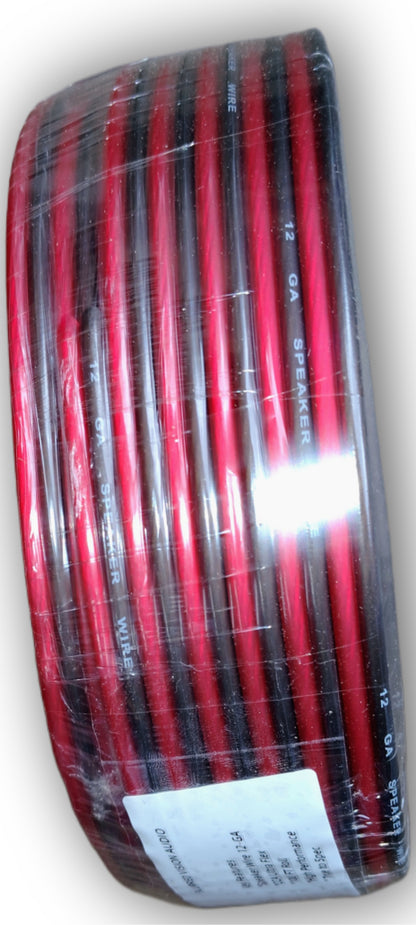 Blurred Vision Audio BV12GCCA Series Premium Speaker Wire 100'Ft (Red/Black)