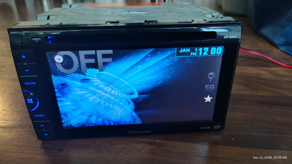 Pioneer AVH-100DVD 2 DIN 6.2in Touchscreen CD/DVD Player USB  AUX Tested ✅