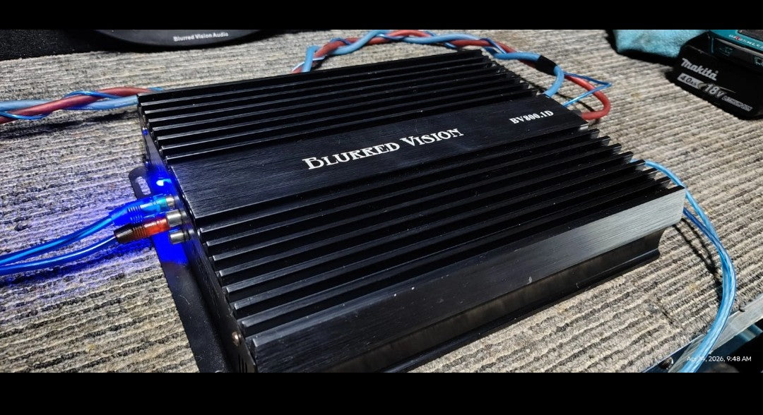 Blurred Vision Audio BV-800.1D Class D Monoblock Amplifier Tested ✅(Used On Test Bench)