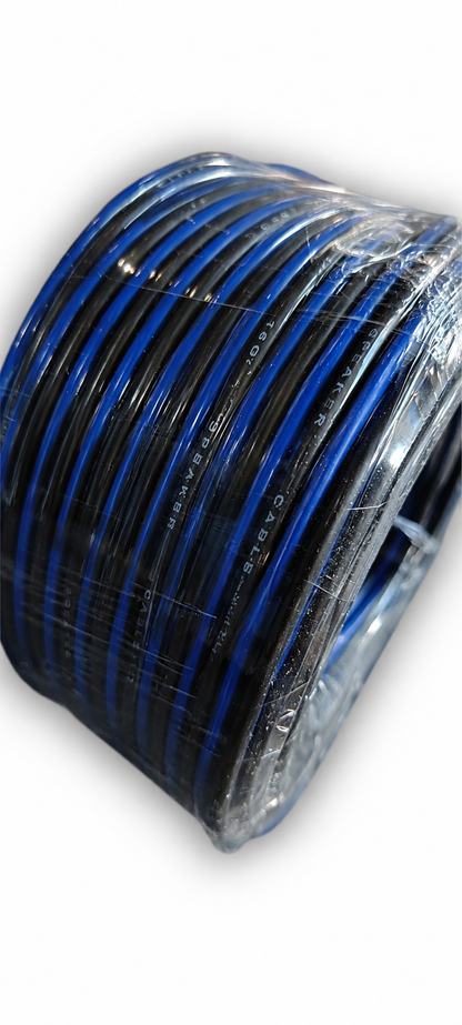 Blurred Vision Audio BVB16GCCA Series Premium Speaker Wire 100'Ft (Blue)