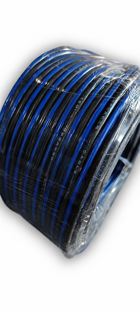 Blurred Vision Audio BVB16GCCA Series Premium Speaker Wire 100'Ft (Blue)