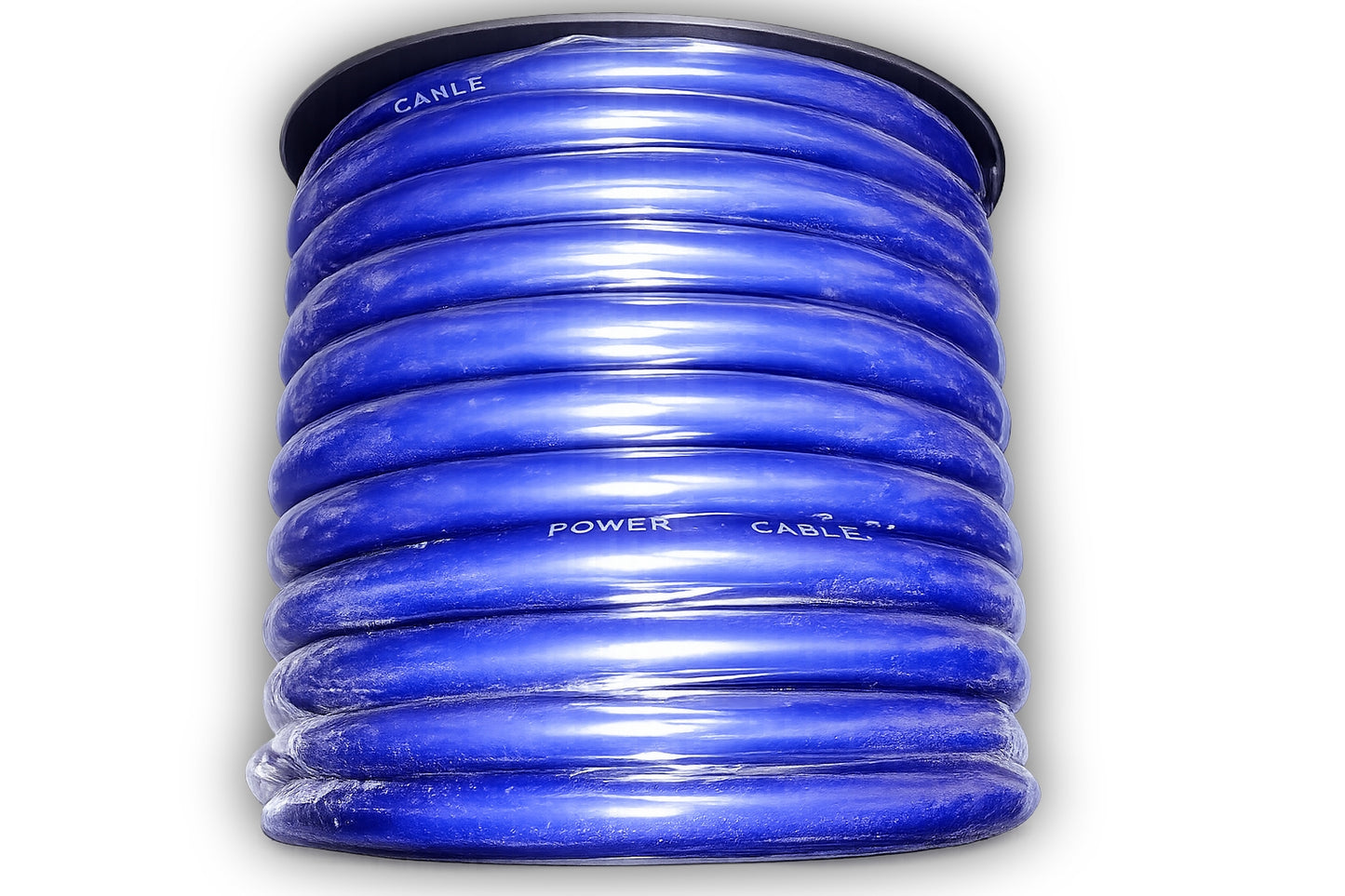 Blurred Vision Audio 0 Gauge 50 Feet Power/Ground Battery Wire Cables (BLUE)(Prototype) With 6 Copper Lugs