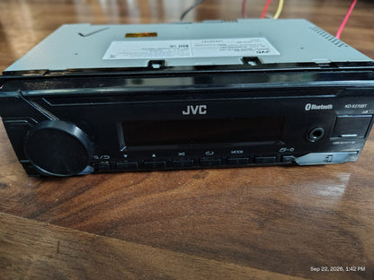 JVC KD-X270BT 1 DIN Digital Media Receiver No CD Bluetooth USB AUX Tested ✅