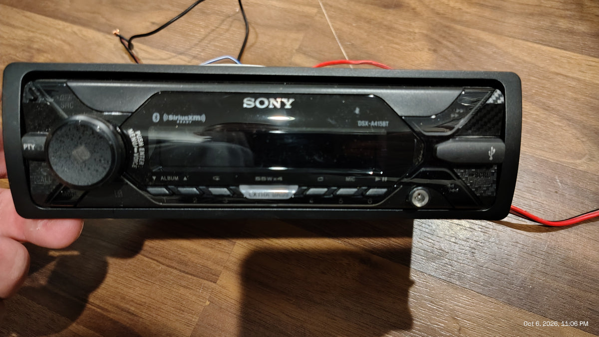 Sony DSX-A415BT 1 DIN Digital Media Receiver Bluetooth USB  SiriusXM Tested ✅