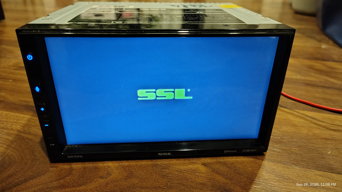 SSL DD7CPA 2-DIN  Digital Media Receiver CarPlay Android Auto BT USB Tested ✅