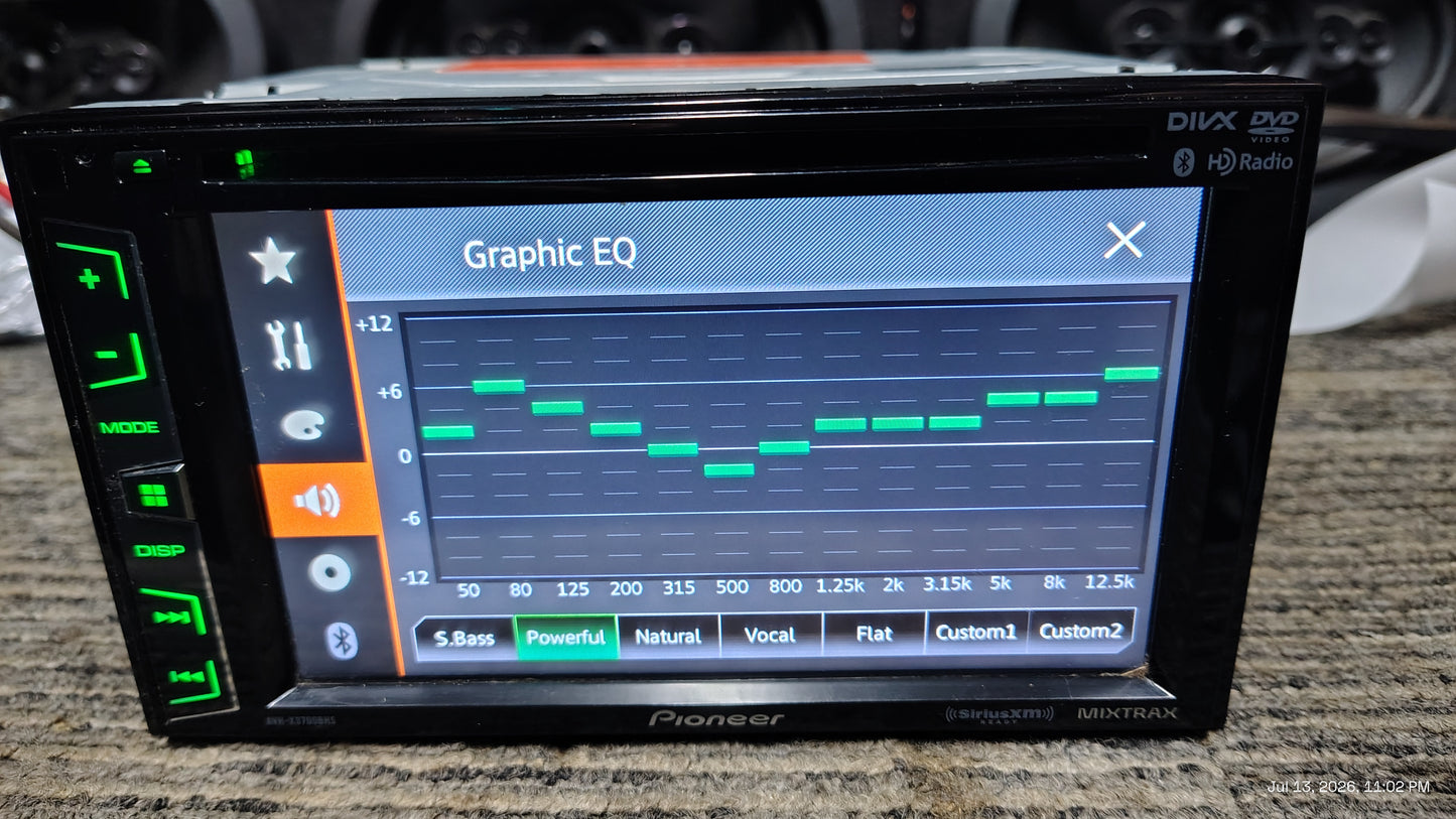 Pioneer AVH-X3700BHS Touchscreen DVD Receiver Bluetooth HD Radio 6.2" Tested ✅
