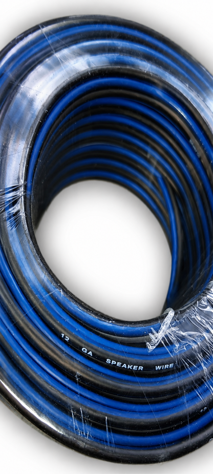 Blurred Vision Audio BV12GCCA Series Premium Speaker Wire 100'Ft (Blue/Black)