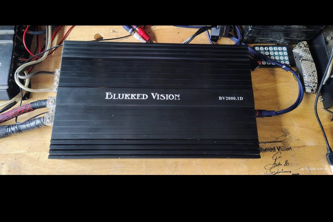 Blurred Vision Audio BV2000.1D Class D Monoblock Amplifier Used Tested ✅(Used On Test Bench)