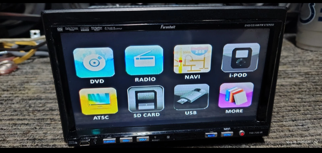 Farenheit TID-735NRBT Double Din 7 LCD/DVD Car Stereo Radio Tested ✅