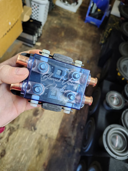 Blurred Vision Audio BV-2Mega Fuse Holder, Fuses & Lugs (Loaded)
