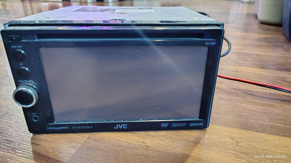JVC KW-AV61BT Bluetooth DVD CD USB Touchscreen Receiver Tested ✅