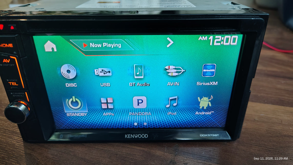 Kenwood DDX373BT 6.2" 2 DIN Touchscreen AM/FM Tuner DVD CD Bluetooth Tested ✅
