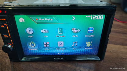 Kenwood DDX373BT 6.2" 2 DIN Touchscreen AM/FM Tuner DVD CD Bluetooth Tested ✅