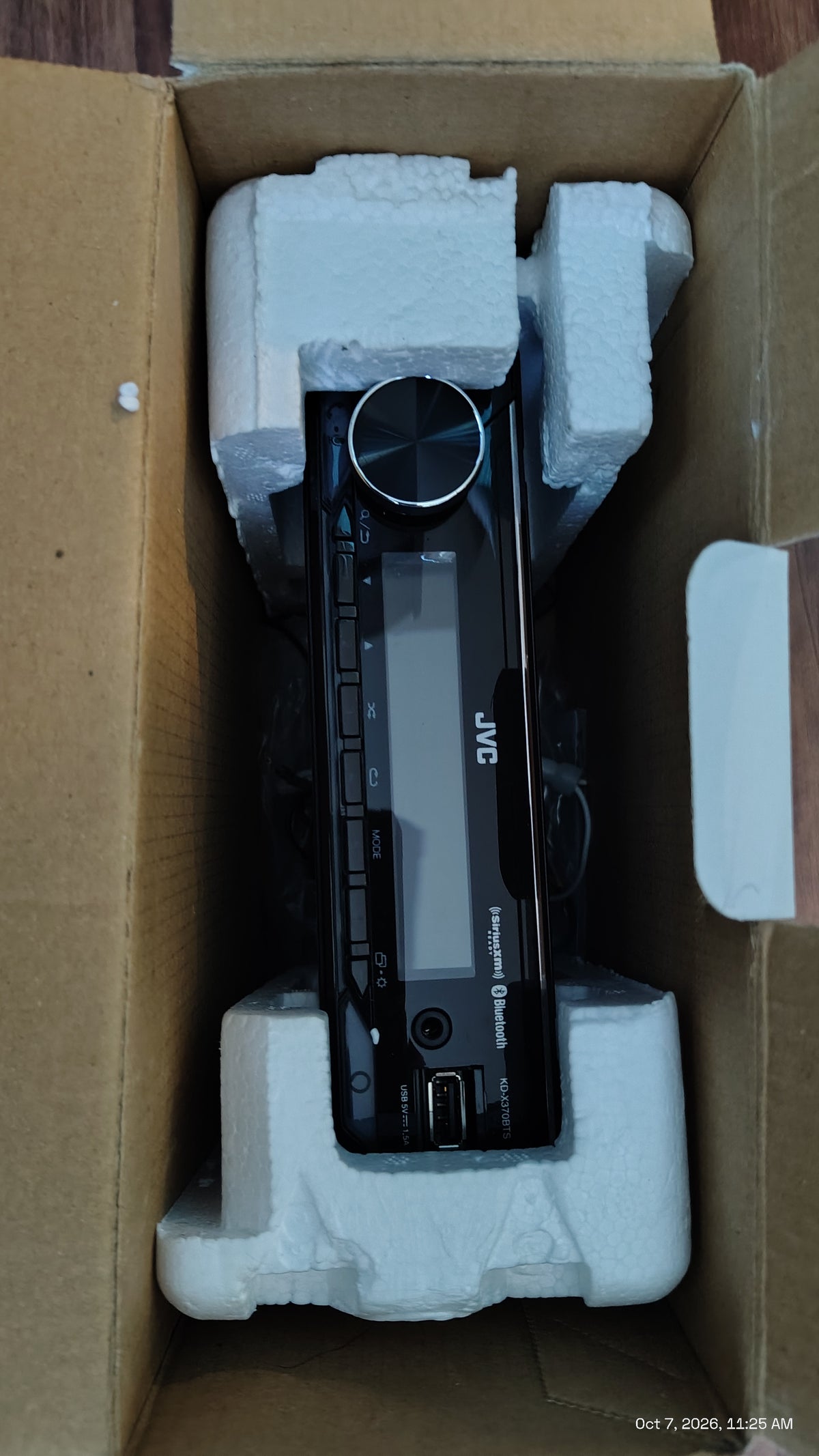 JVC KD-X370BTS 1 DIN Digital Media Receiver Bluetooth USB SiriusXM Tested ✅